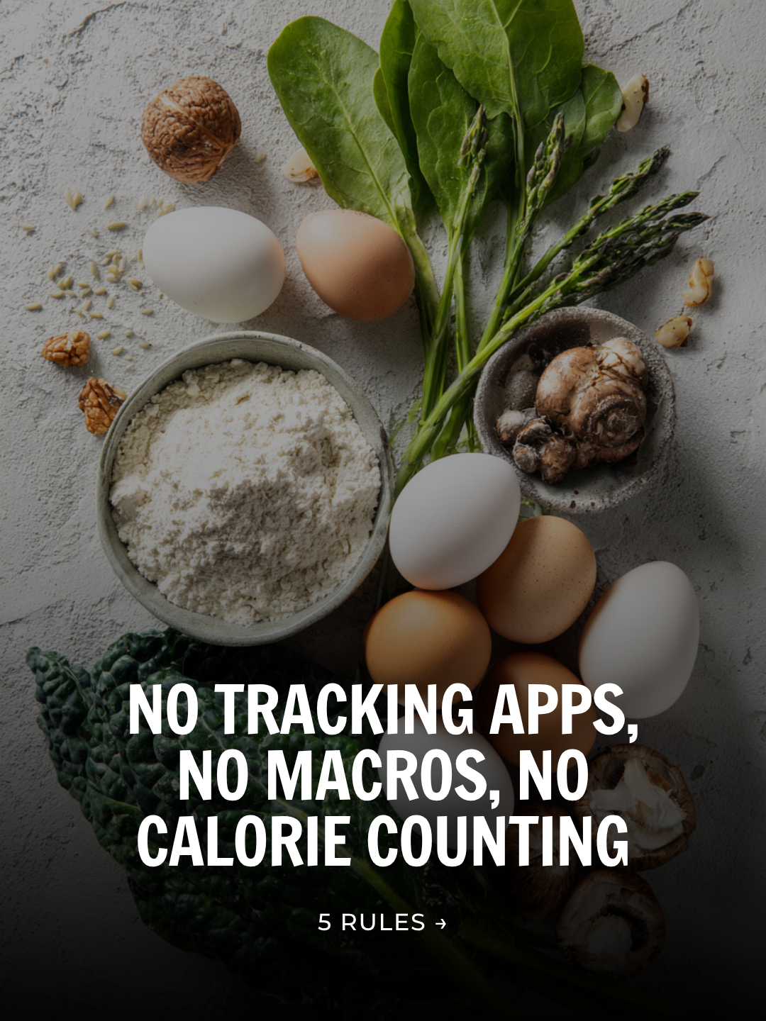 Post: No tracking apps, no macros, no calorie counting